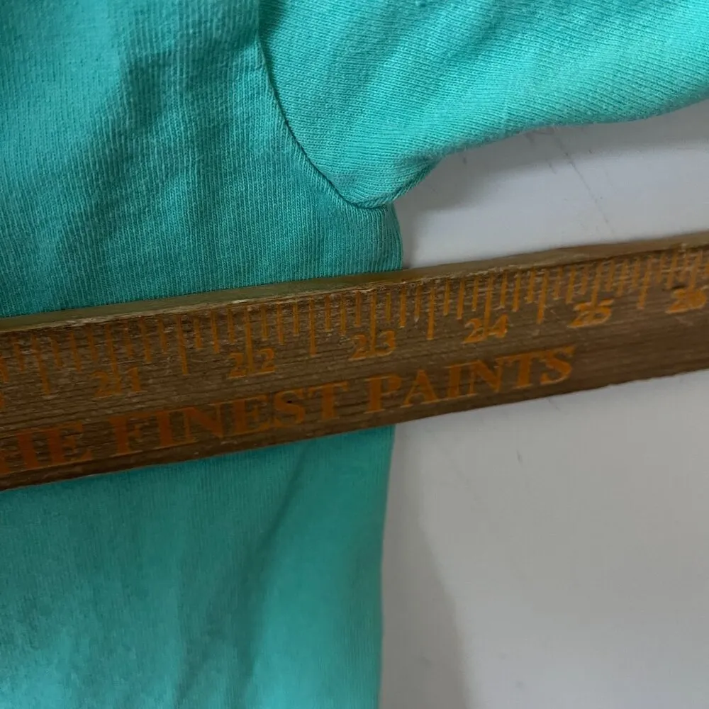 Vintage Myrtle Beach T Shirt Green Large L Destination Summer Sandals Solid Logo - Image 6