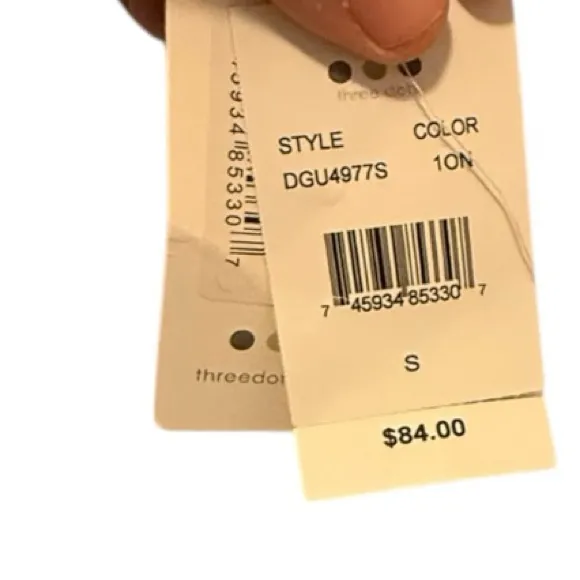 Three Dots Cotton Gauze White Top nwt - Image 6