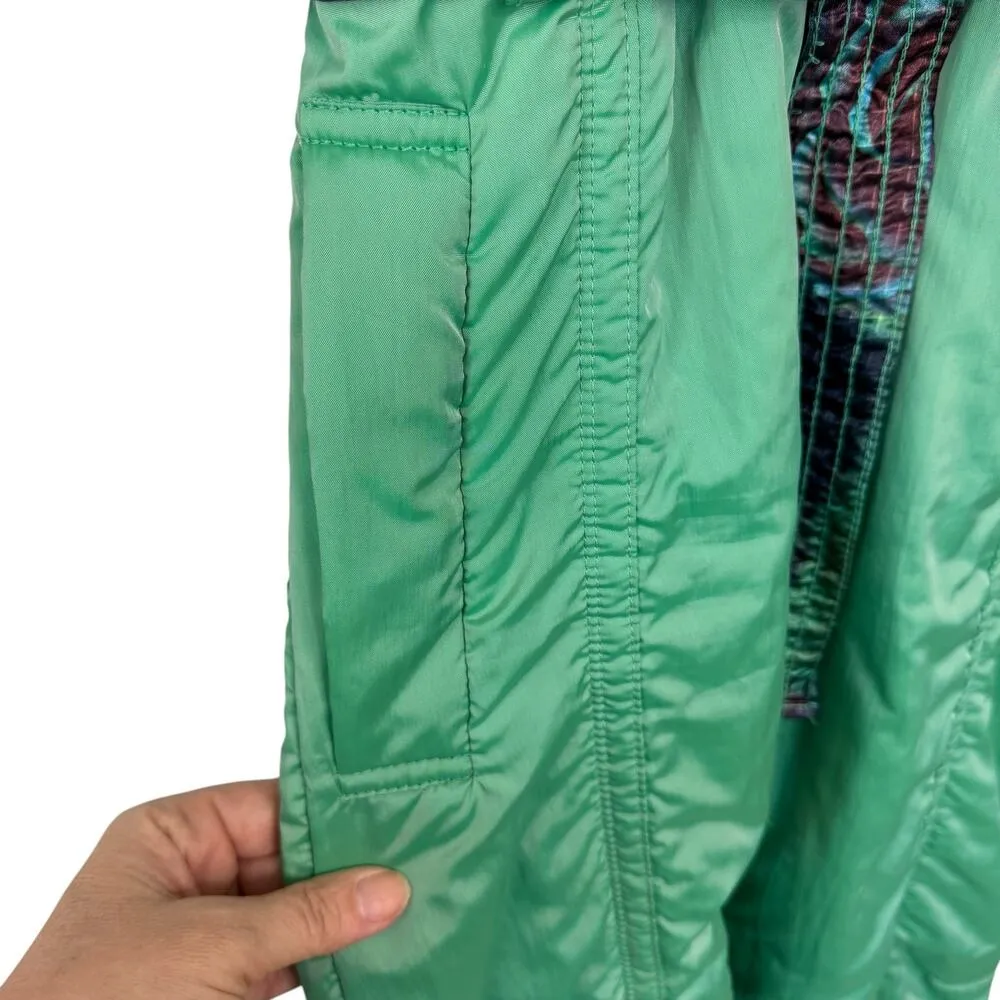 Vintage Skila Retro 80's Ski Suit Snowsuit One Piece Lion Motif Womens Size 6 Green - Image 8