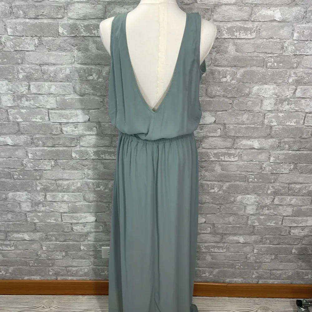 Show me Your MuMu Kendall maxi dress in Silver Crisp Sage - Image 9