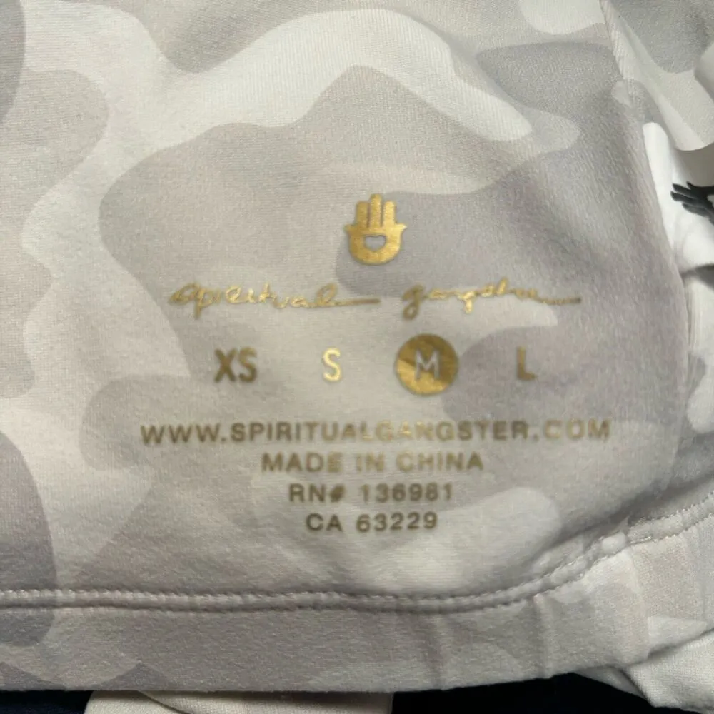 Spiritual Gangster Sports Bra Medium Multicolor Shakti Brami Camo Side Stripe - Image 4