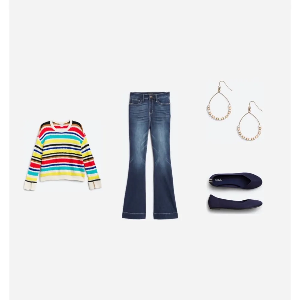 NWT -  Zelda Textured Striped Pullover Size M. - Image 7