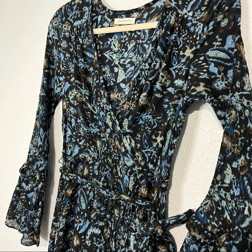 Urban Outfitters Emma Grace Floral Maxi Faux Wrap Dress Size Small - Image 10