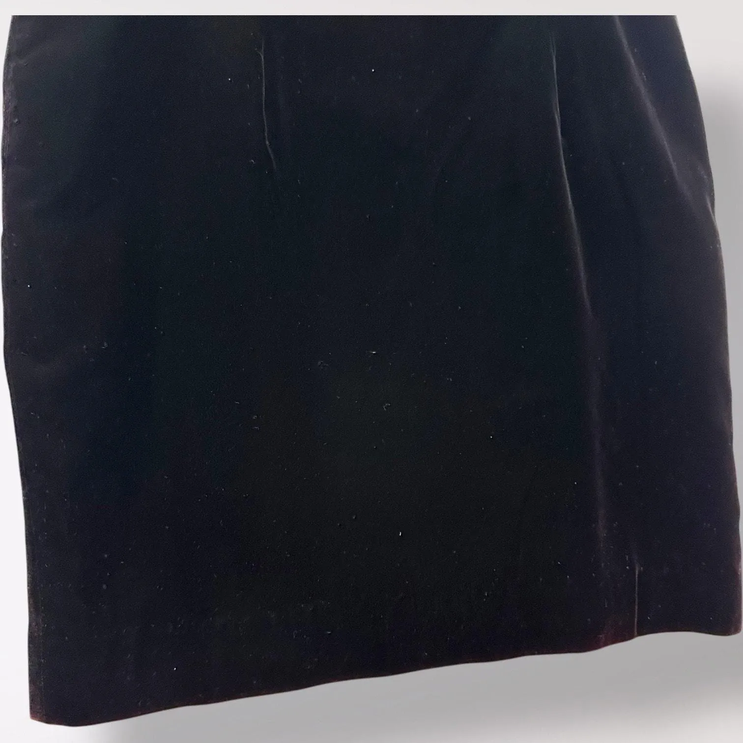 Vintage Ninety 6 Deep Purple Black Velvet Dress Formal Sexy‎ Party Holiday 60s - Image 4