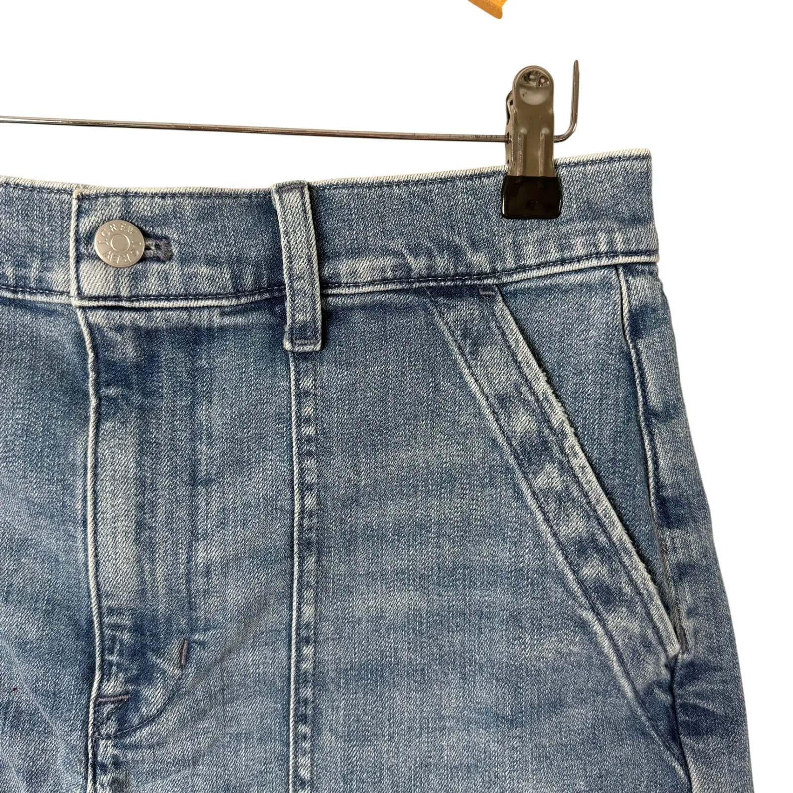 J. Crew Utility Denim High Rise Shorts Blue Size 29 - Image 5