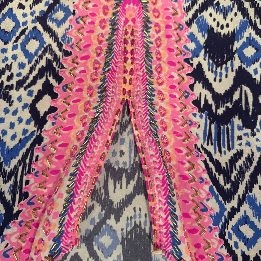 Blue diamond and pink jeweled‎ Lilly Pulitzer long sleeve - Image 3