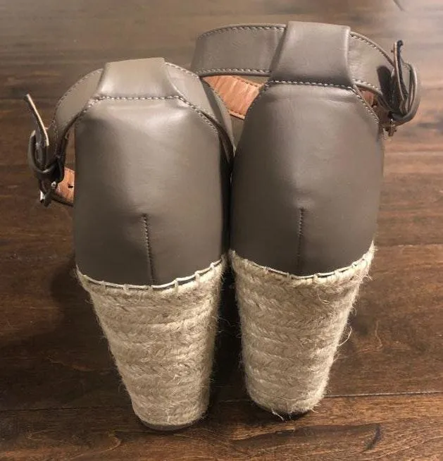 Steve Madden Grey Espadrille Wedges - Image 3