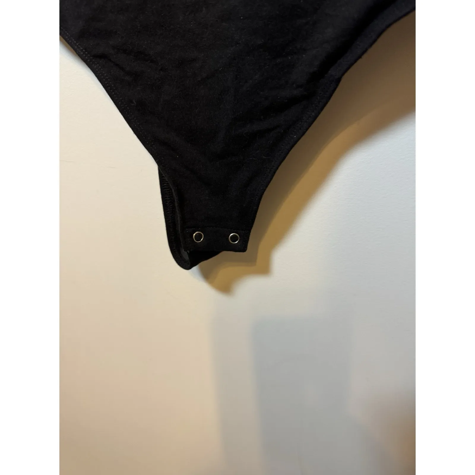 Brand New Good American Women's Size 4 Black Long Sleve One Piece Bodysuit - Image 8