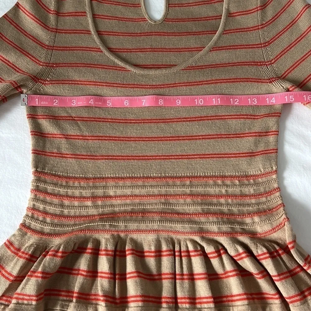 Anthropologie Knitted & Knotted Elodie Striped Sweater Dress Size Medium Fall 🍂 - Image 14