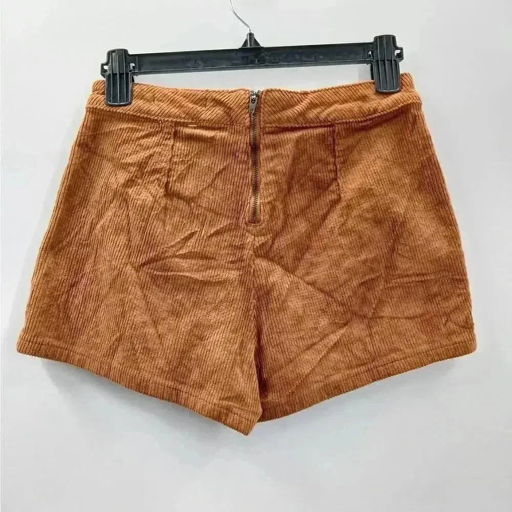 Pacsun Brown Tan‎ Corduroy Pants Shorts Skort 27 XS Extra Small - Image 2