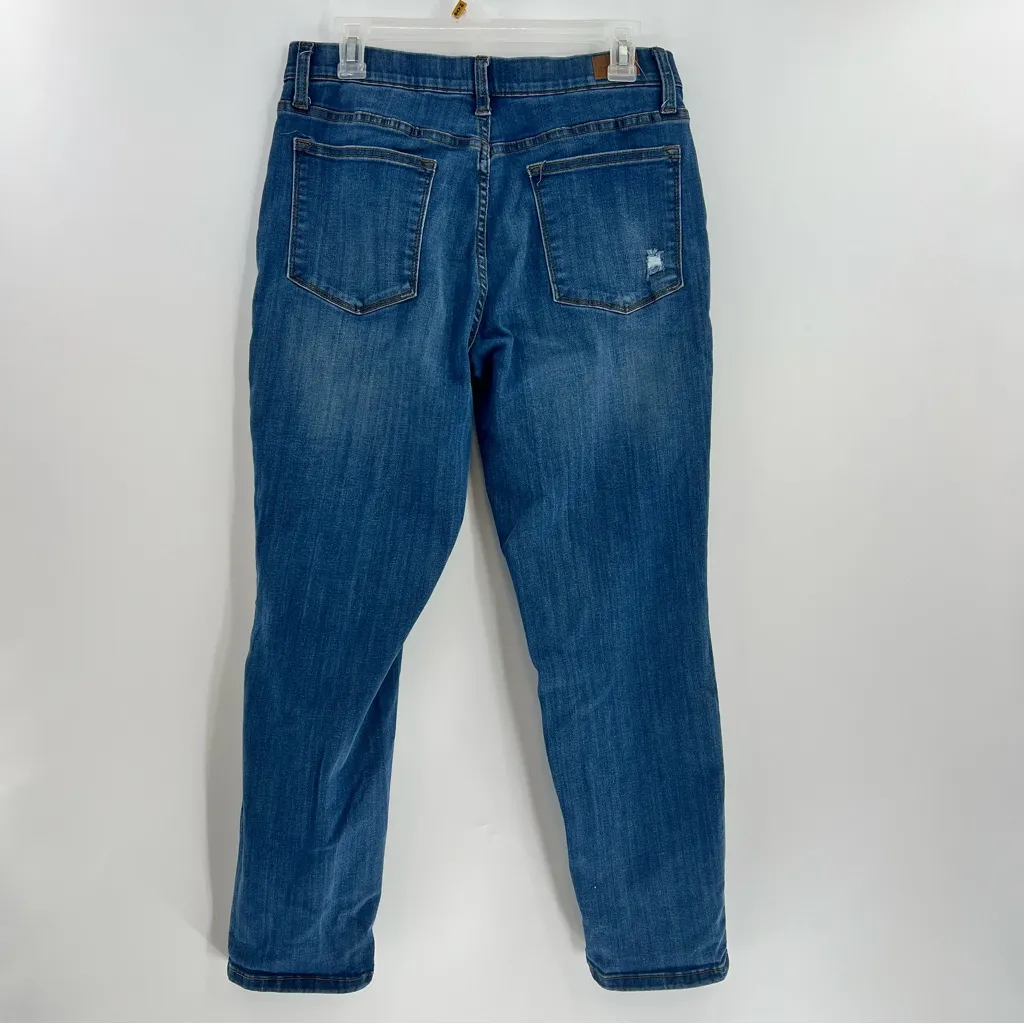 Judy Blue Worland High Rise Pull On Boyfriend Jegging jeans size 11/30 dark wash - Image 4