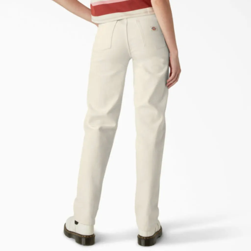 NWT DICKIES Women's Thomasville Relaxed Fit Jeans Natural SZ-8 - Image 2