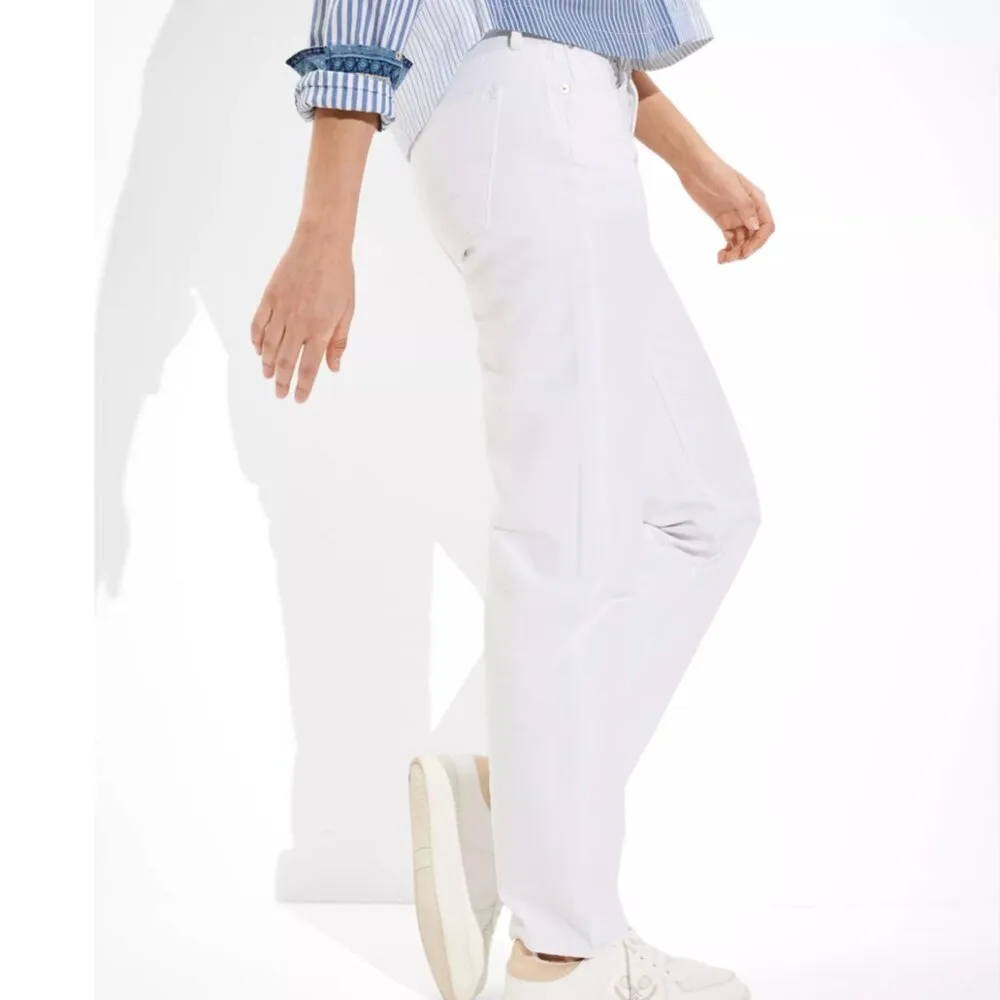 NWOT American Eagle AE '90s Straight Jean white 14 Stretch - Image 5