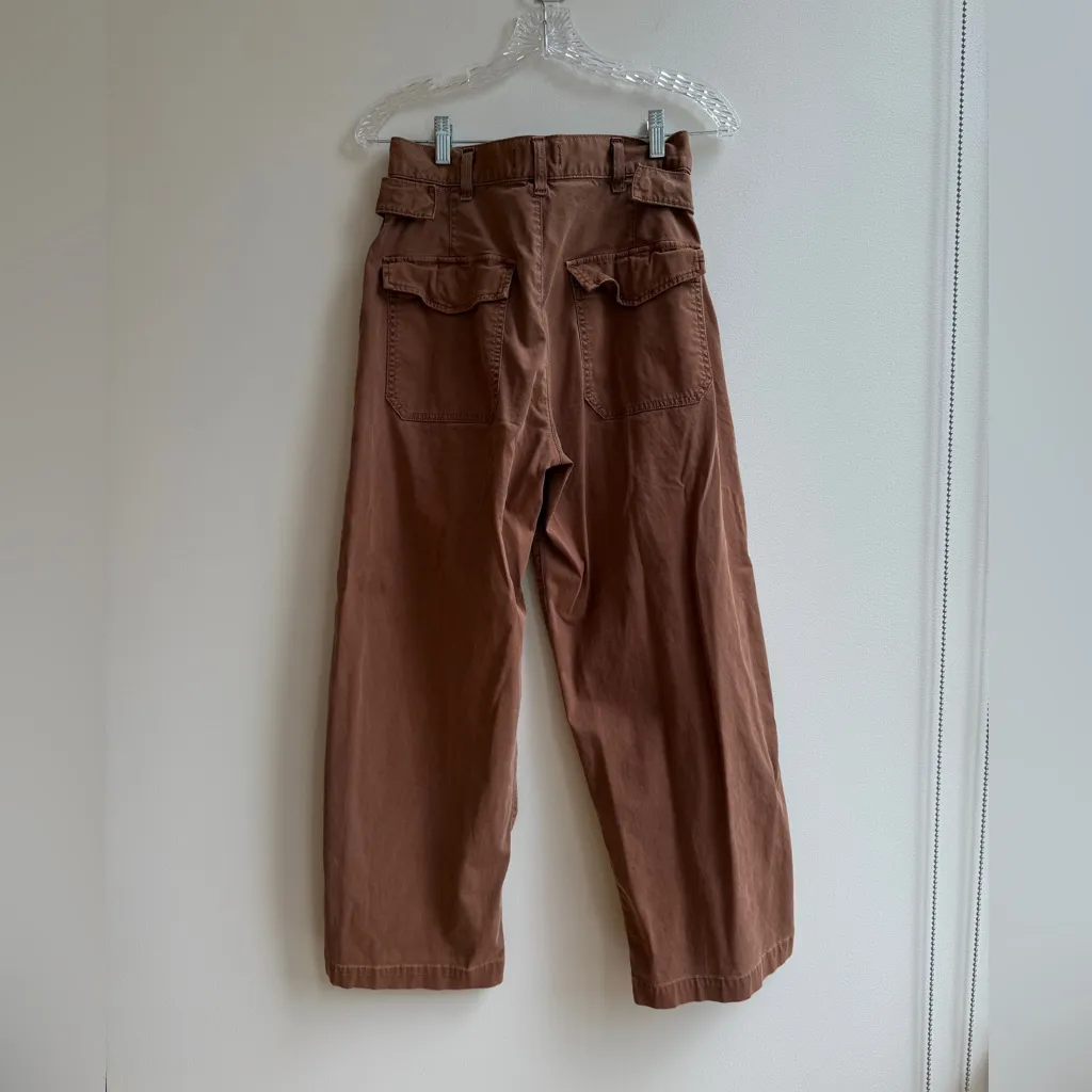 Agolde Mari Oversized Utility Pant Brown Orange Cargo Barrel Pants Baggy Size 26 - Image 10