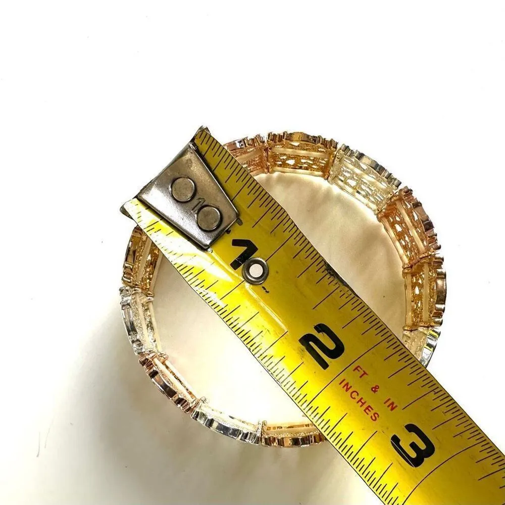 Lauren Conrad tri tone filigree stretchy bracelet - Image 6