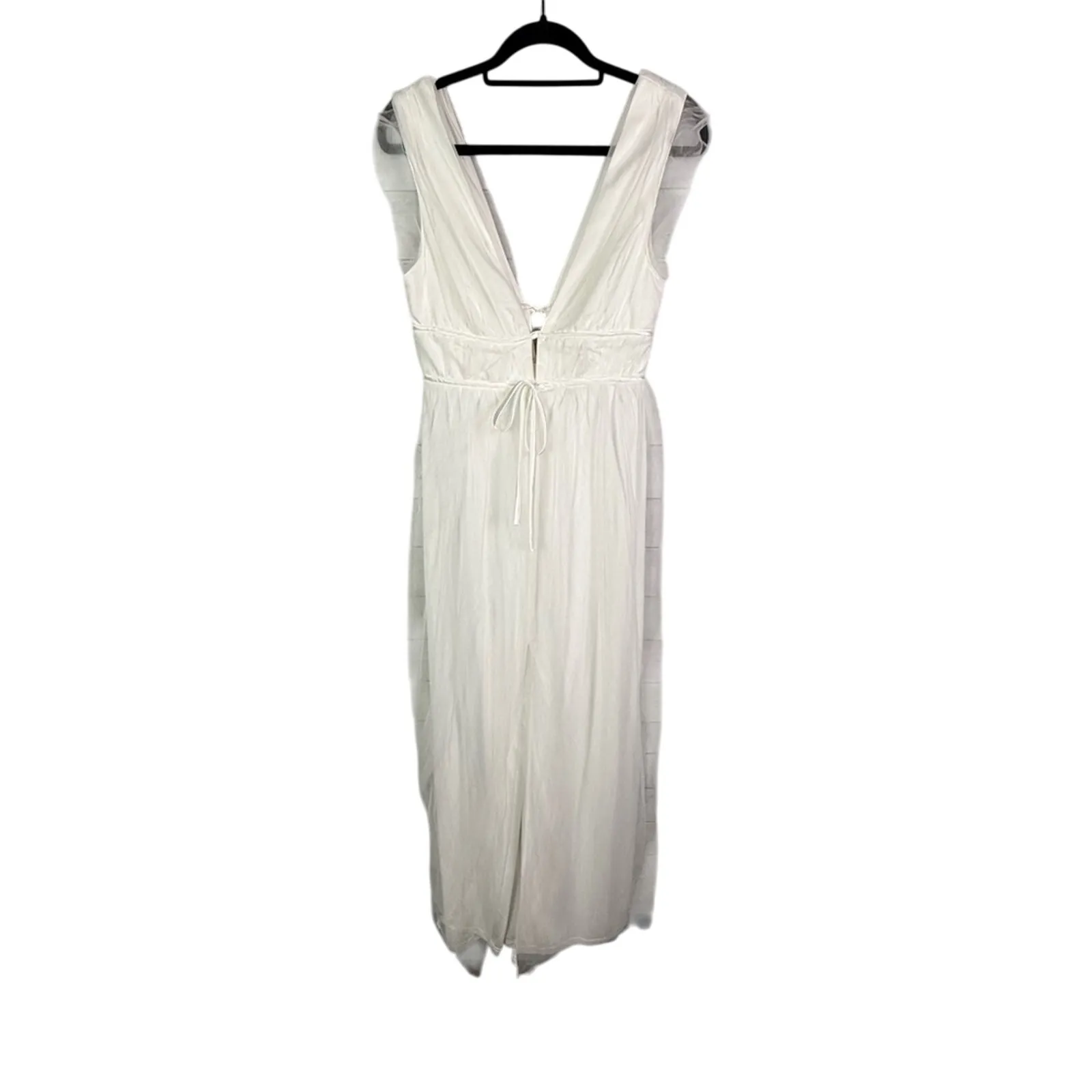 Lulu's White I'm All Yours White Ruffled Maxi Dress Size Medium - Image 10