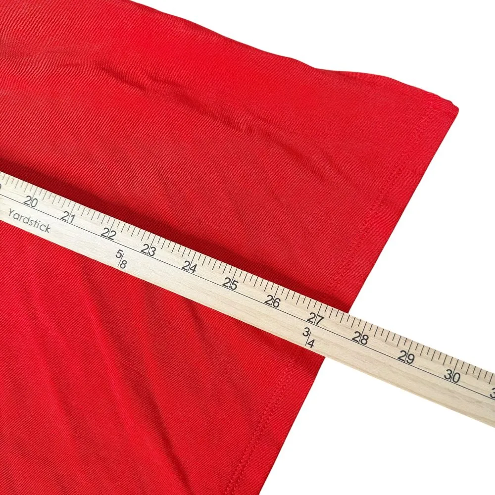 Chico's‎ Travelers 2 Size 12/14 Red Cut Out Top Slinky Stretch Short Sleeve - Image 10