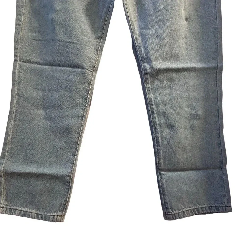 Daisy Street Women's XL High-Waisted Straight Jeans Light Blue Denim - Image 4