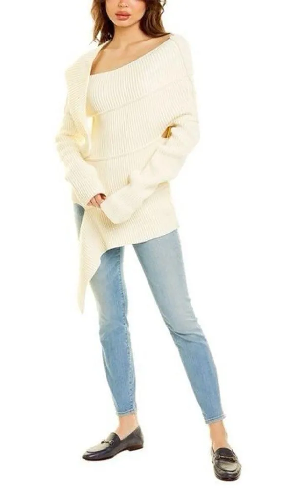 St. John  Ivory Escargot Knit Sweater S - Image 3