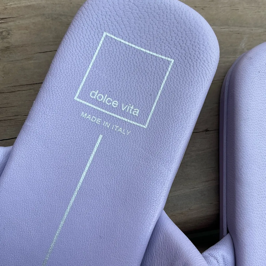 Dolce Vita Women's Lavender Slide Sandals Purple Size 8.5 - Image 8