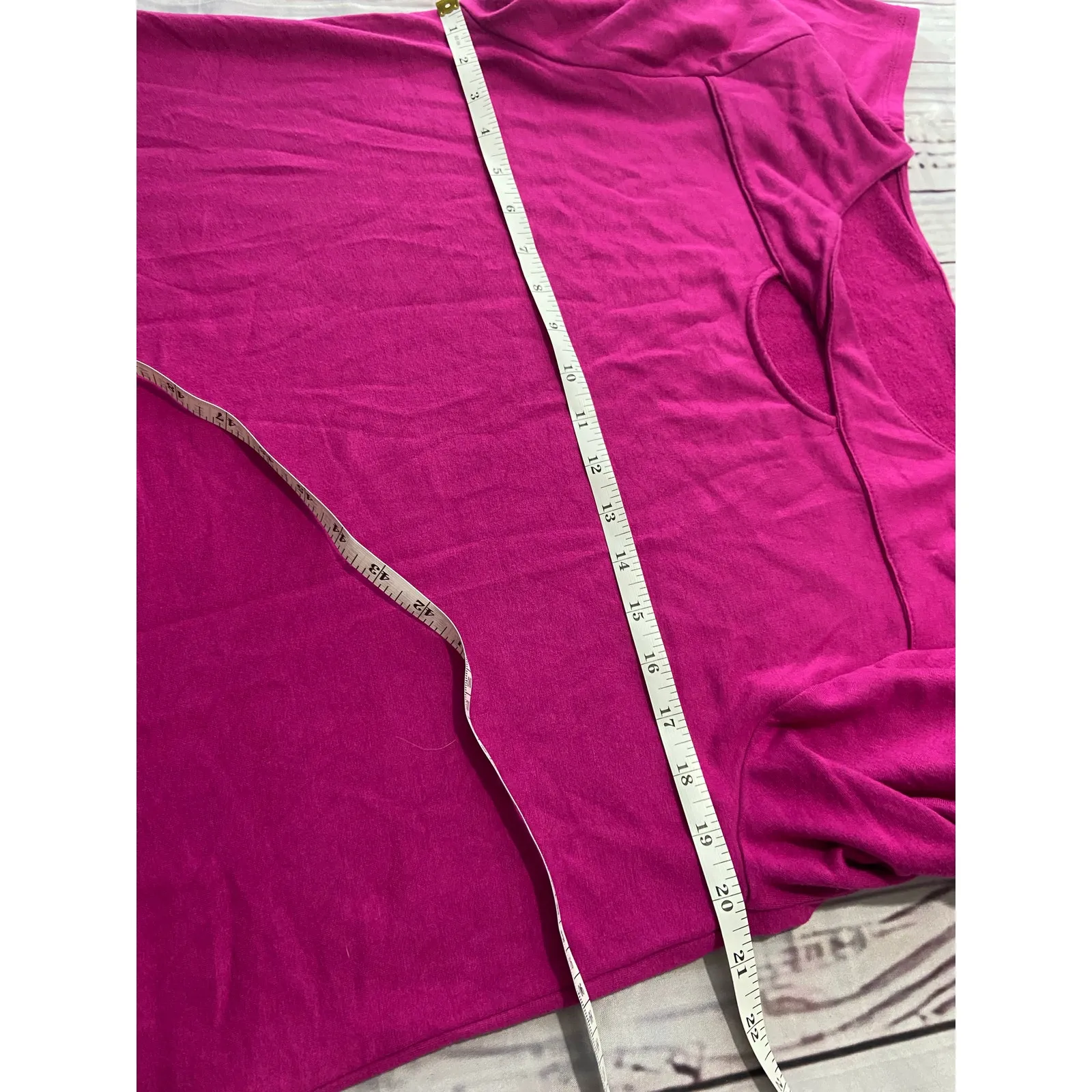 Chicos 2 Shirt Womens L Purple Knot Keyhole Neck 3/4 Sleeves Stretch - Image 6