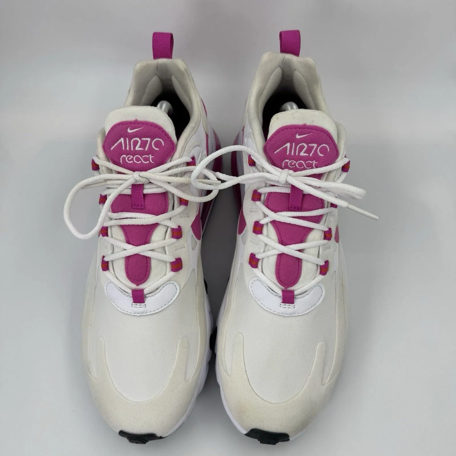 Nike Air Max 270 Unisex React Fire Pink CJ0619 100 Size 9.5Mens/11 Woman’s - Image 6