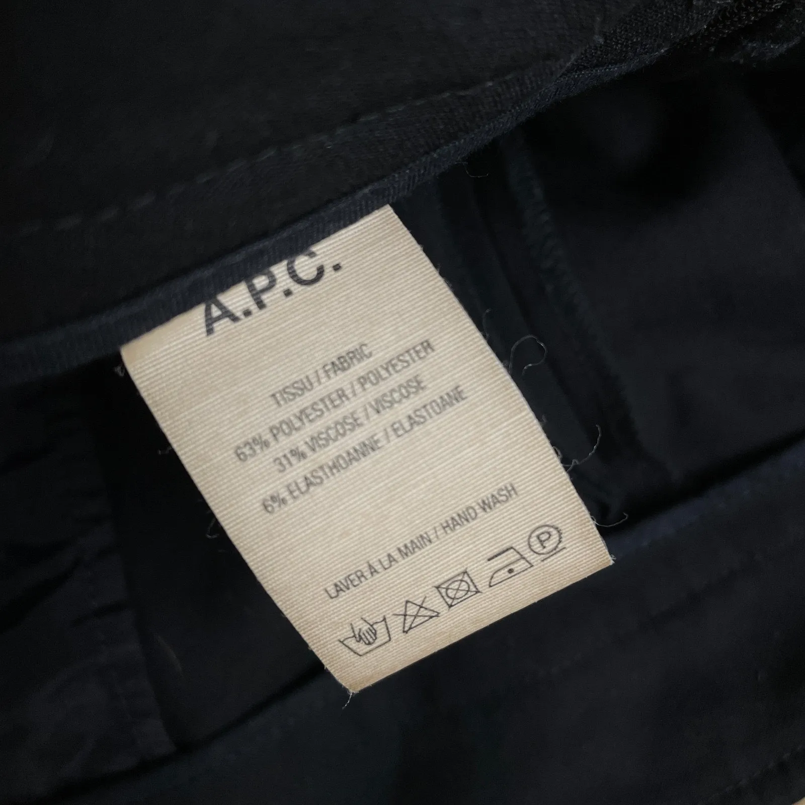 APC Rue Madame Paris Pants Womens Size 40 Black Tapered Pleated Side Zip Career - Image 10