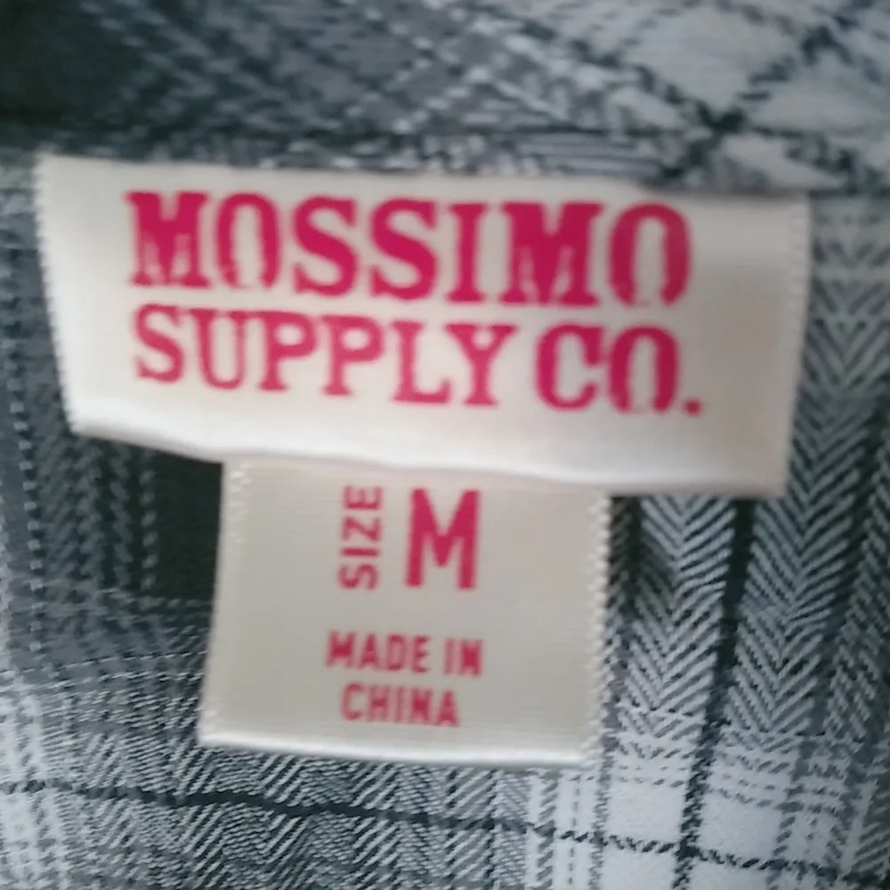 Mossimo M Light Flannel Boyfriend Mini Dress Black Size M - Image 11