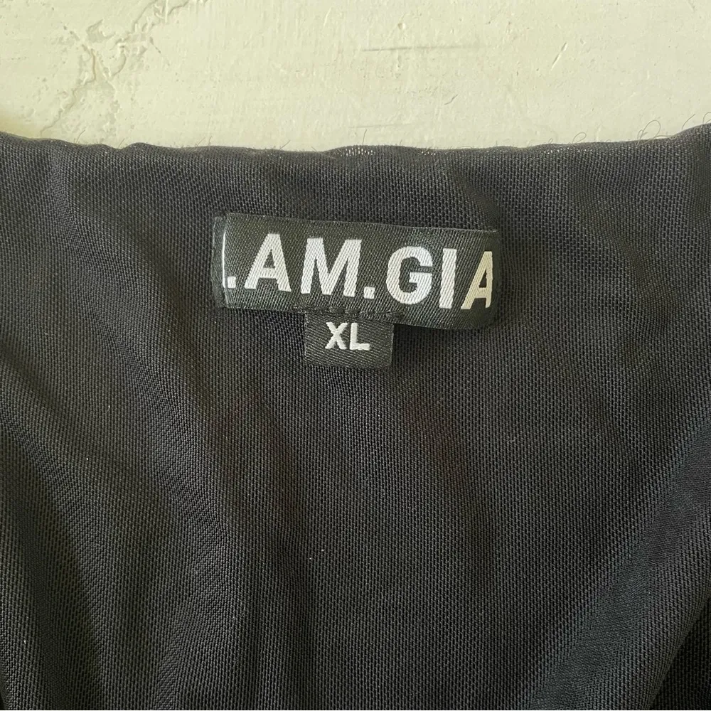 I.AM.GIA Maiya Black Lace Up Side Maxi Dress Size XL - Image 7