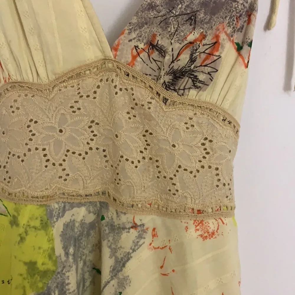 Vintage free people smocked waist tie dress - Image 7