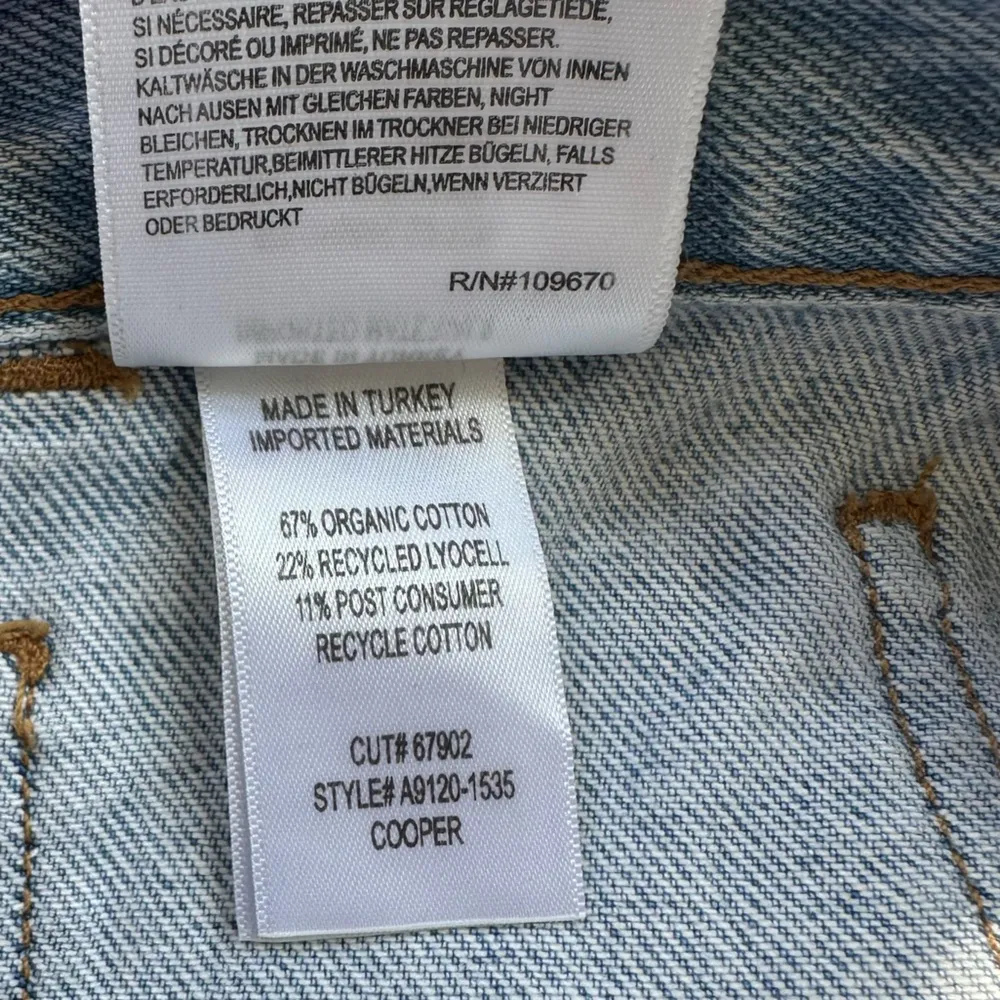 NWT AGOLDE Cooper Cargo Jeans 29 Light Blue Denim - Image 15