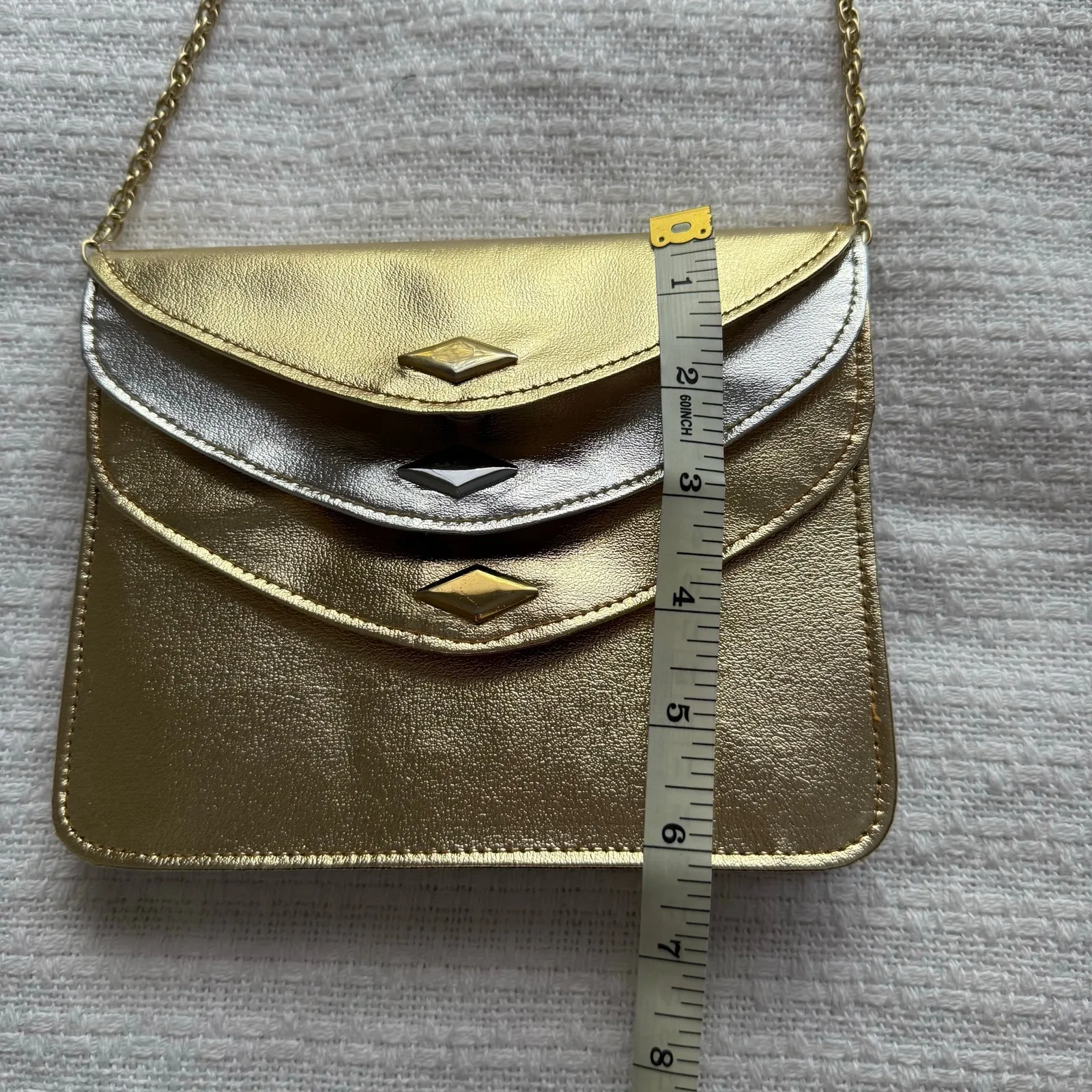 Vintage Walborg Silver and Gold Clutch Evening Bag - Image 9