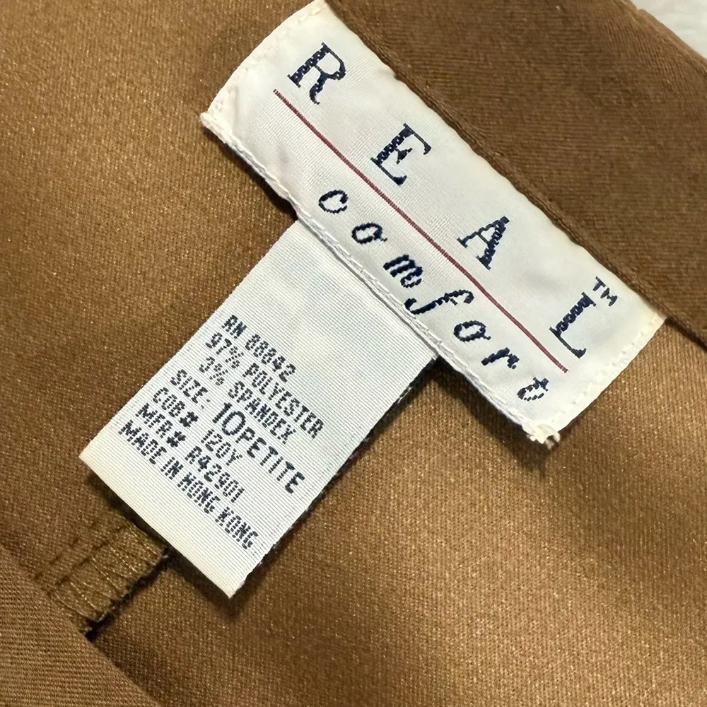 Tan Maxi Sheath Dress with Crew Neck for Work Brown Size undefined - Image 6