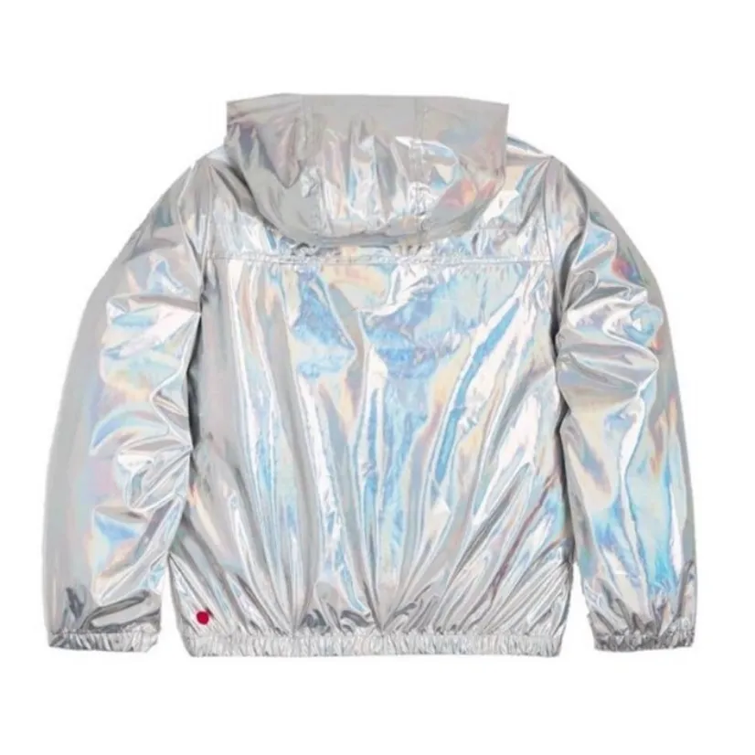 Hunter  Metallic Silver Utility Jacket Size Small - Image 4