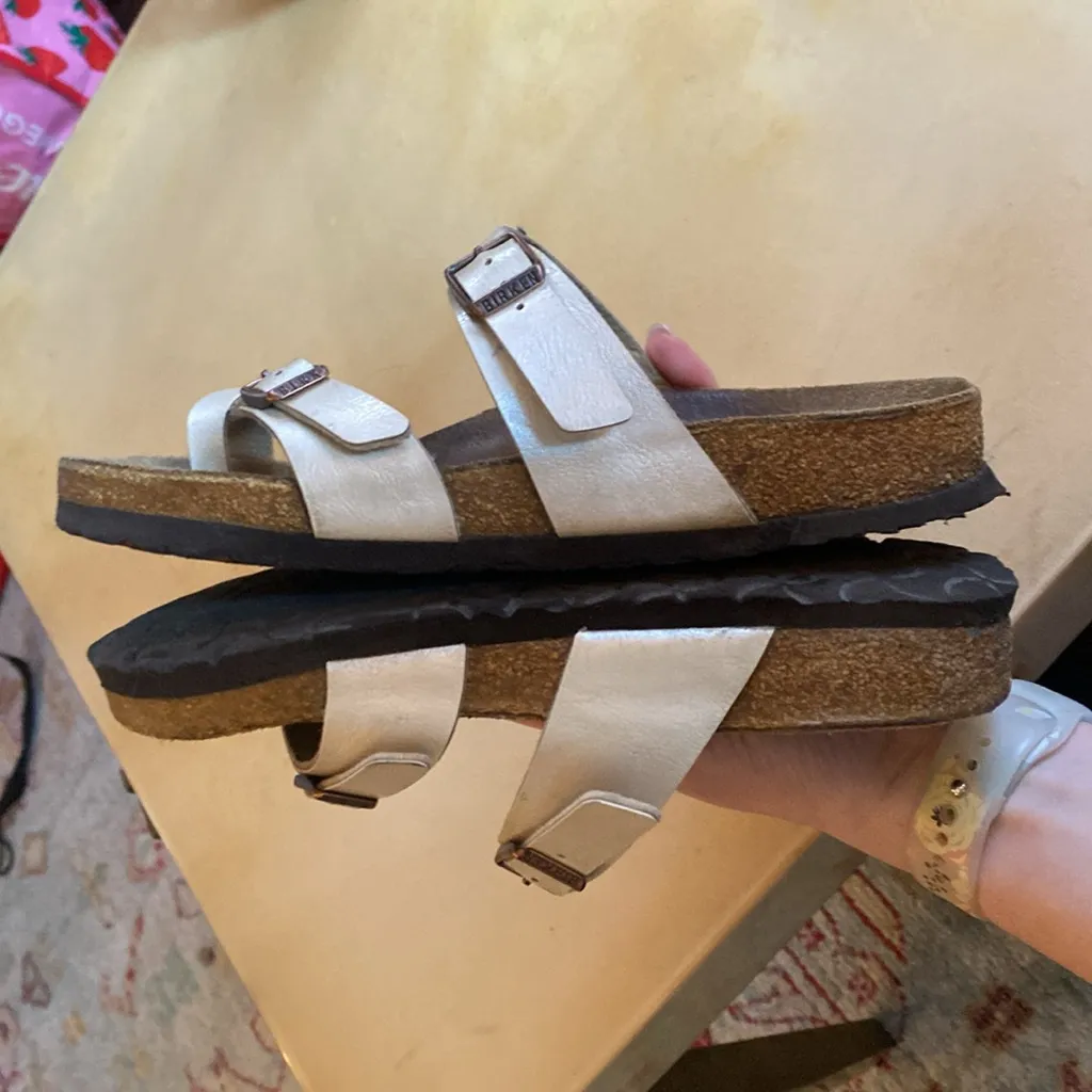 Birkenstock Mayari Toe Loop Sandals Womens Size EU 37 US 6 Graceful Pearl White - Image 16