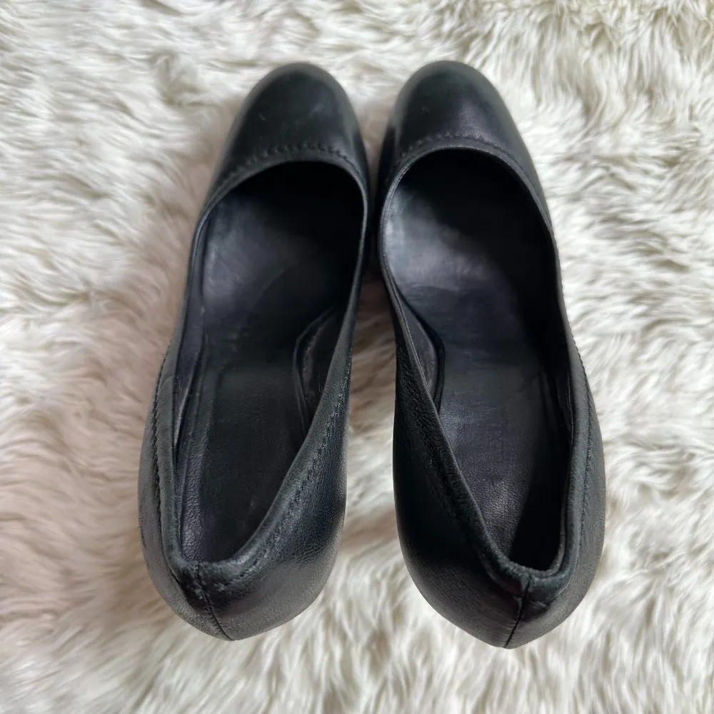 Max Mara Black Heels Silver Metallic Heel Women's 38 - Image 7