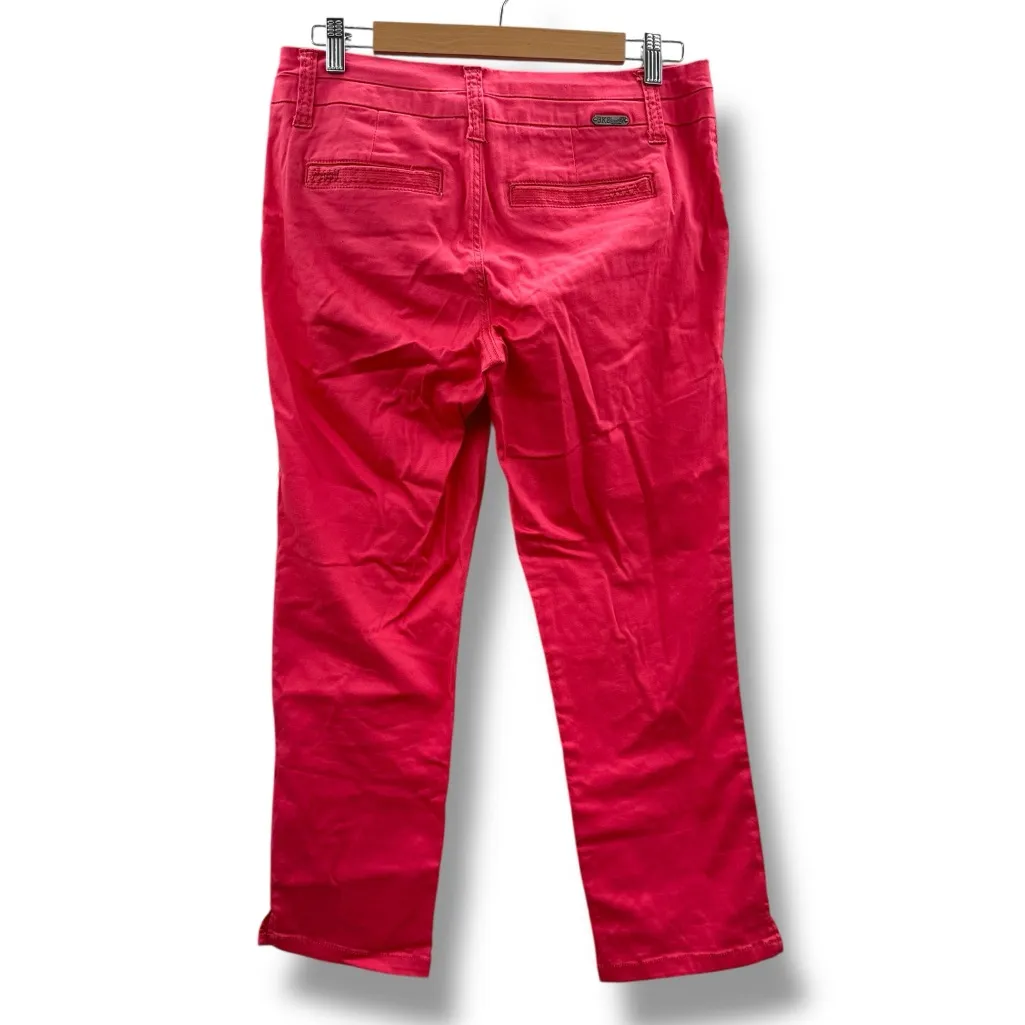 BKE Payton Straight Leg‎ Pants Women’s Size 27 Pink Casual Stretch Mid Rise - Image 2