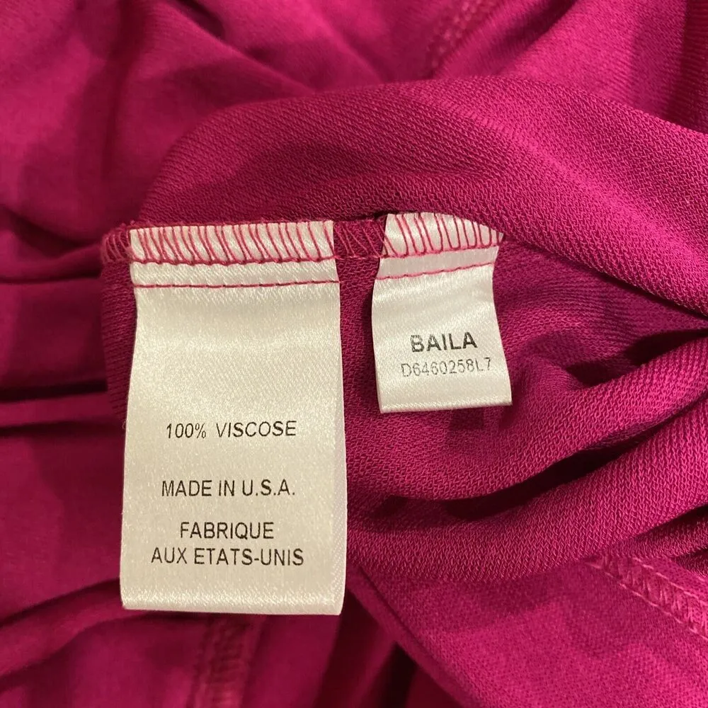 DVF Diane Von Furstenberg Ruffle Baila Fuschia Pink Beet Dress 0 - Image 8