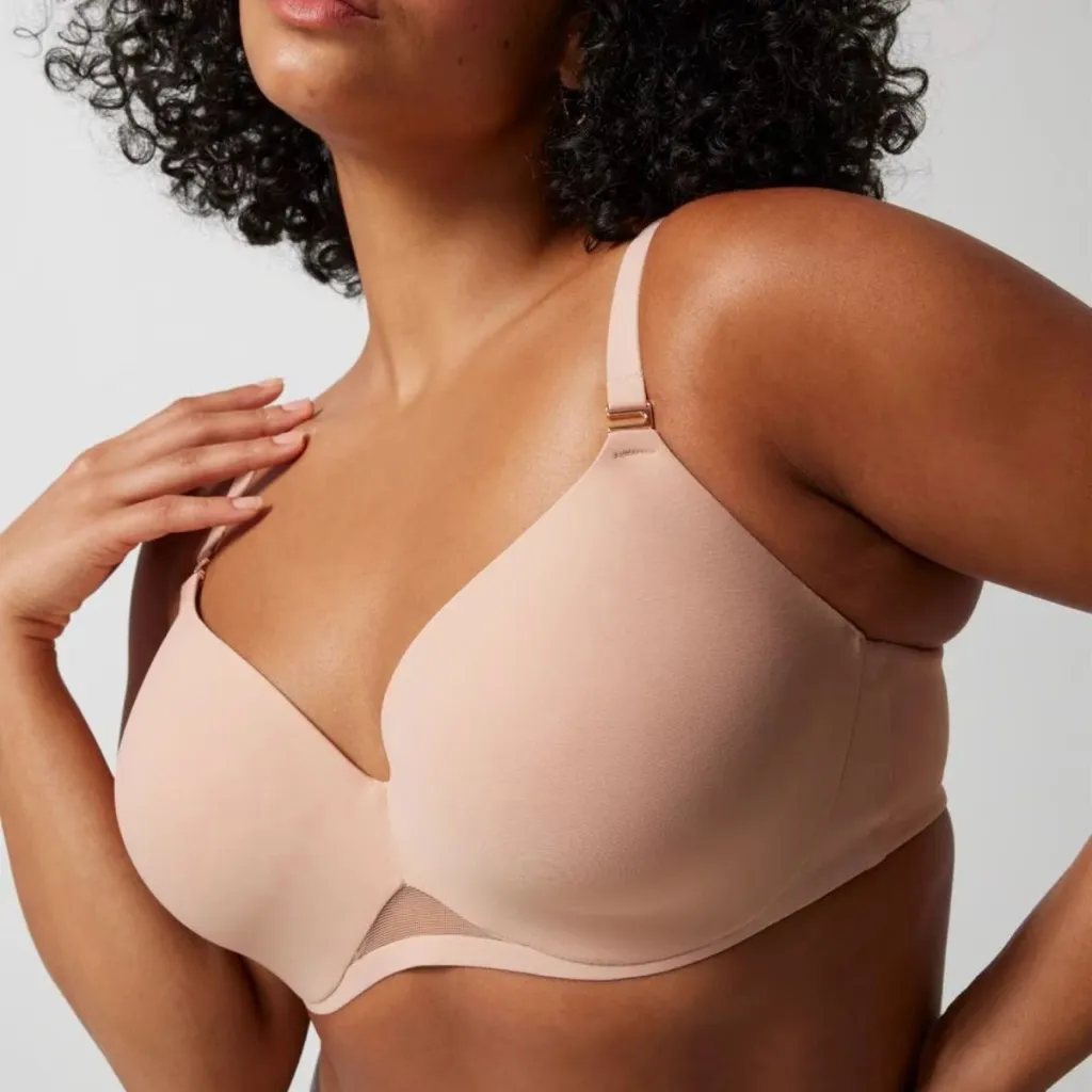 Soma Bodify Perfect Coverage Bra 42C Hush Beige Nude Lightly Lined Comfort NWT - Image 1