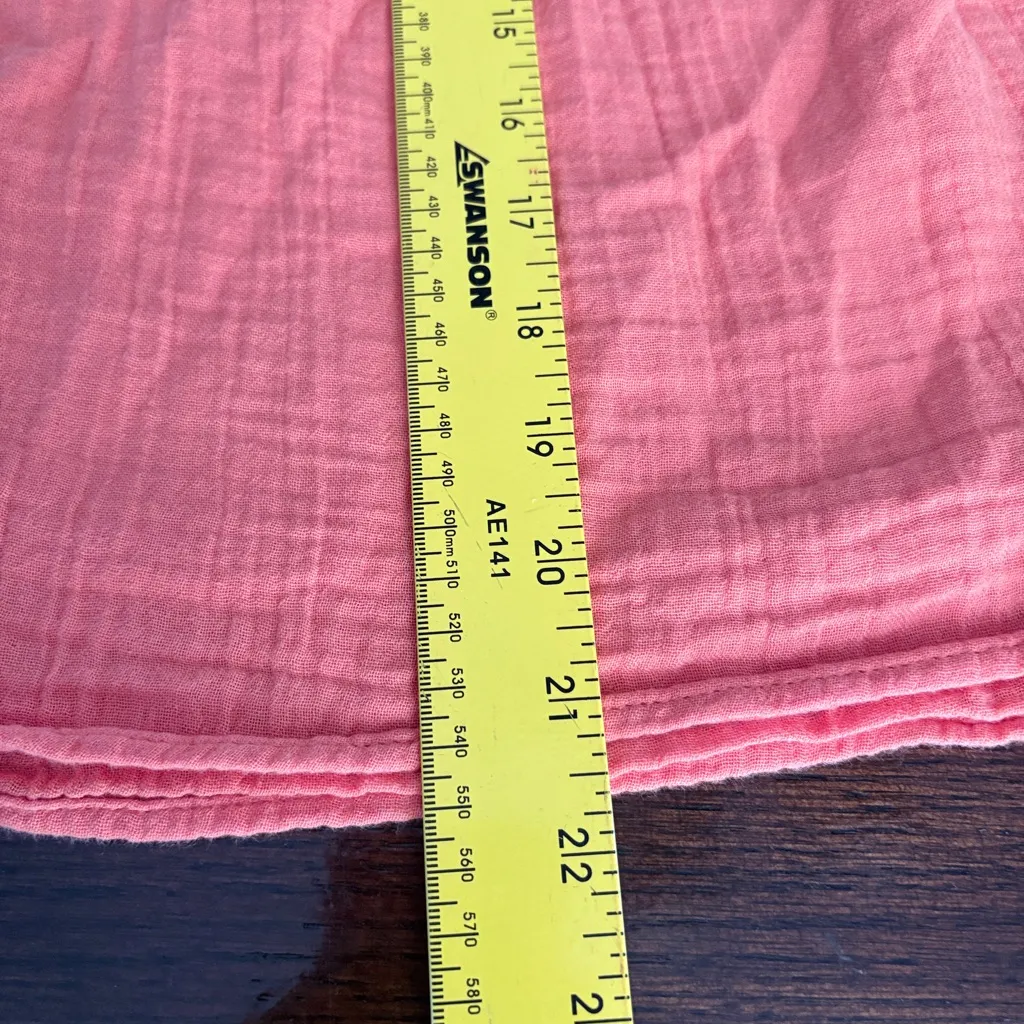 LC Lauren Conrad Square Neck Coral Blouse - Image 5