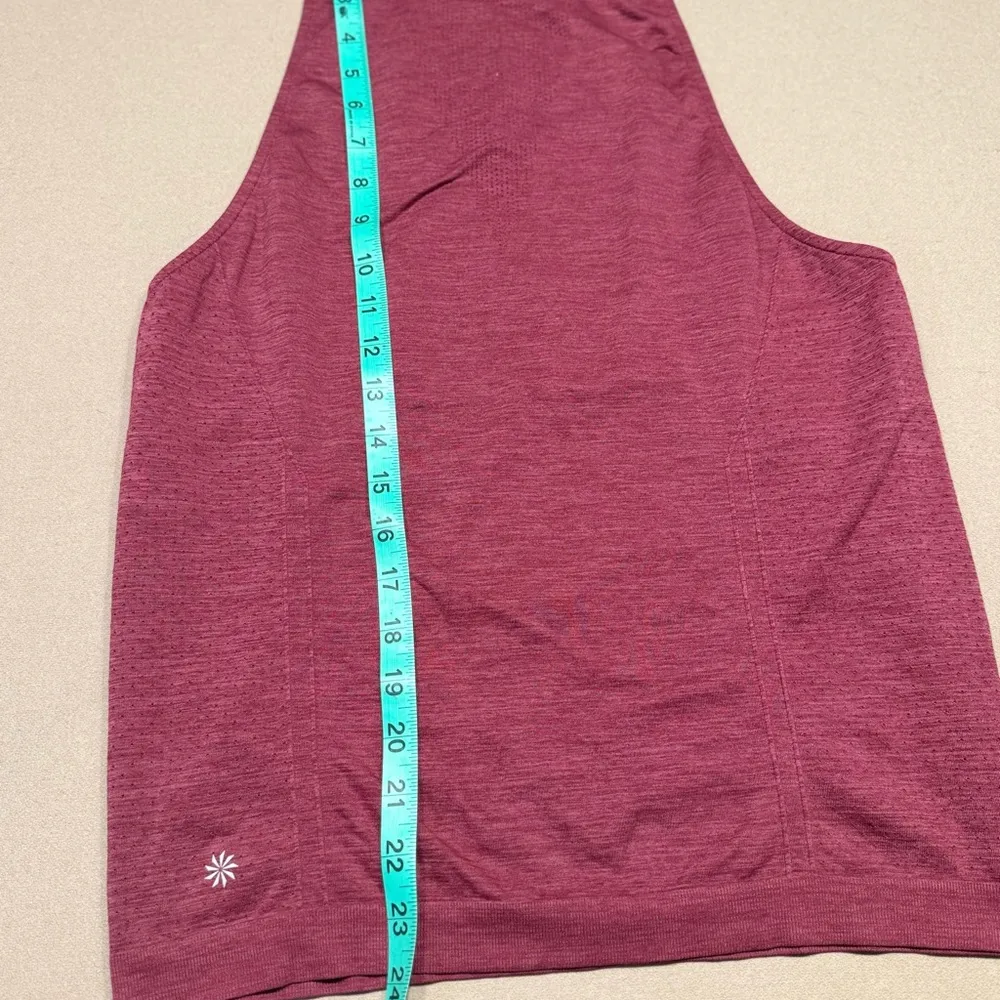 Athleta Maroon Racerback Tank Top - Image 6