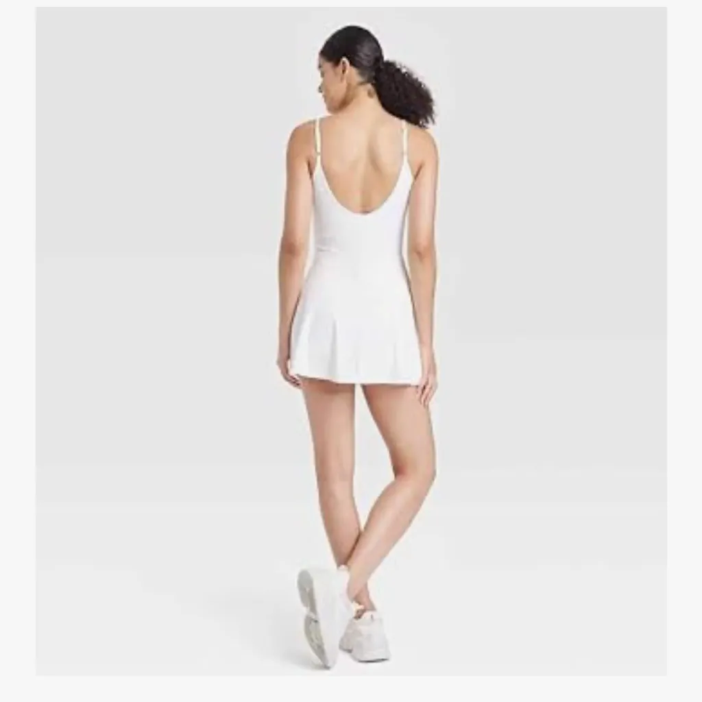 JoyLab White Corset Detail thin strap activewear dress size Large New with tags - Image 12