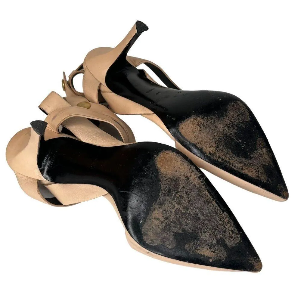 Alexander Wang Sonja Bandage Pumps Nude Pointed Toe Size 40 US 10 Heels - Image 9