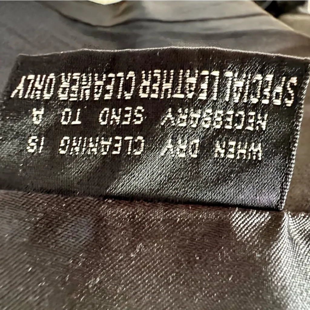 Wilsons Leather Maxima Black Blazer Style Vintage Jacket Button Up Bikercore - Image 12