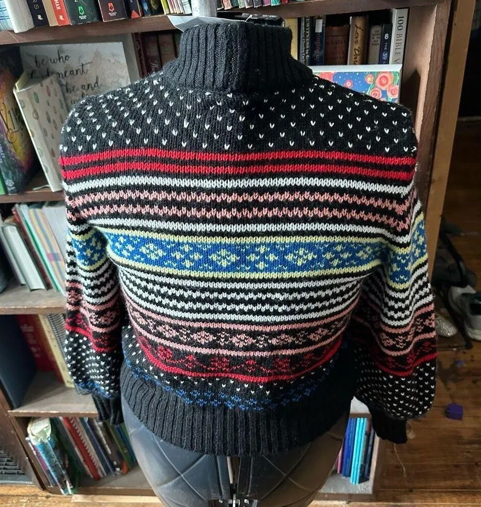 American Eagle Fair Isle new S cropped cozy sweater - Image 2