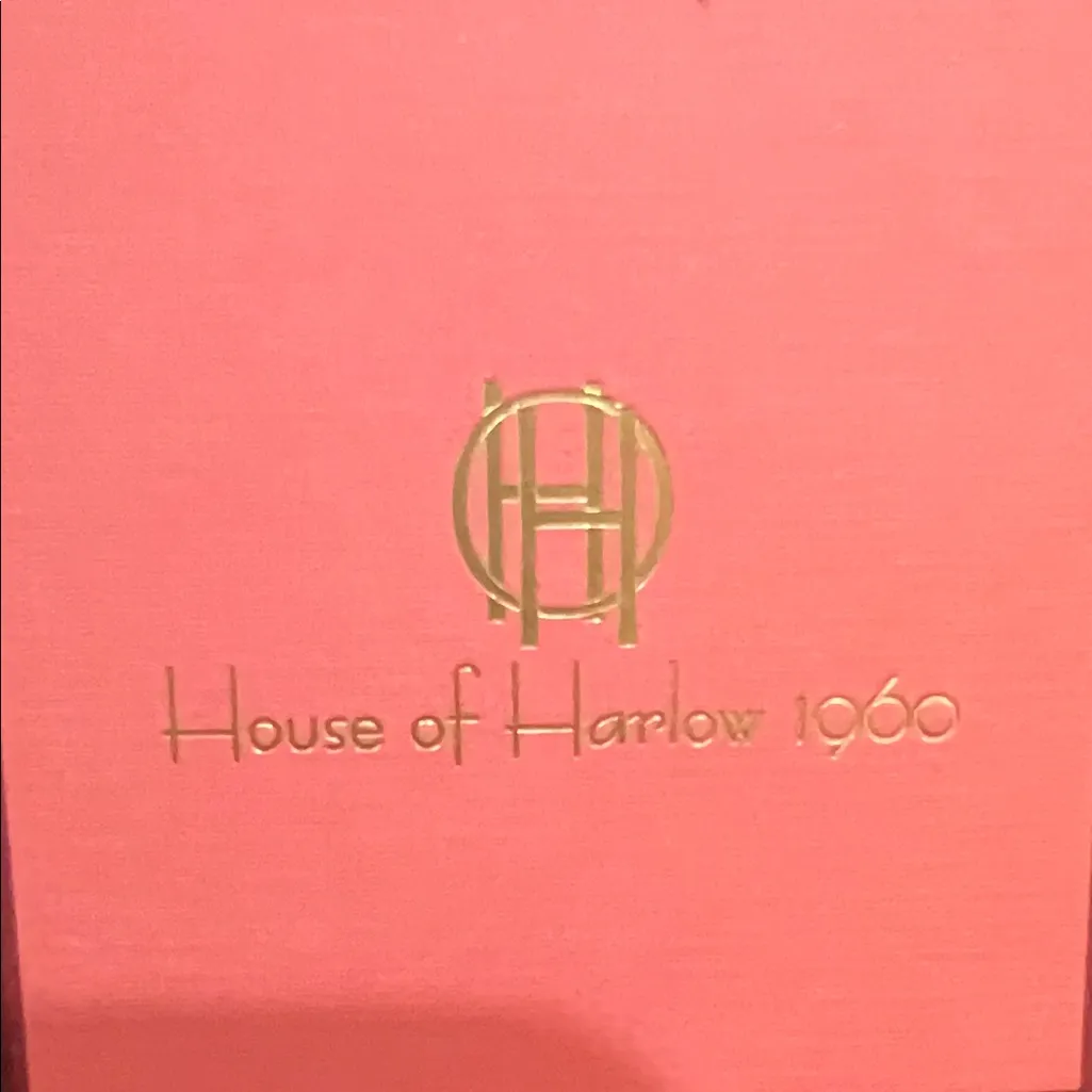 House of Harlow 1960 | Leopard Print Hoop Earrings Black - Image 2