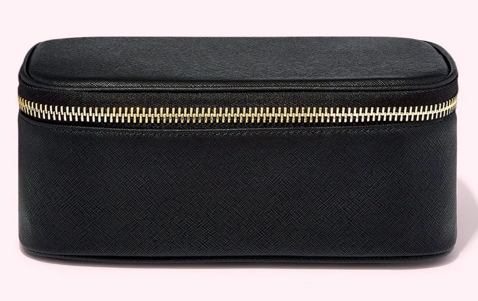 STONEY CLOVER LANE- Textured Open Top Mirror Pouch. Black! NWT! - Image 1