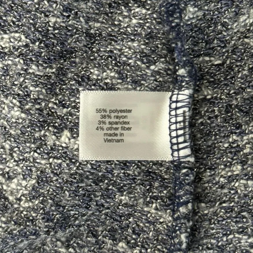 Lane Bryant Sweater Womens 14 16 Black White Marled Open Cardigan Casual Neutral - Image 7