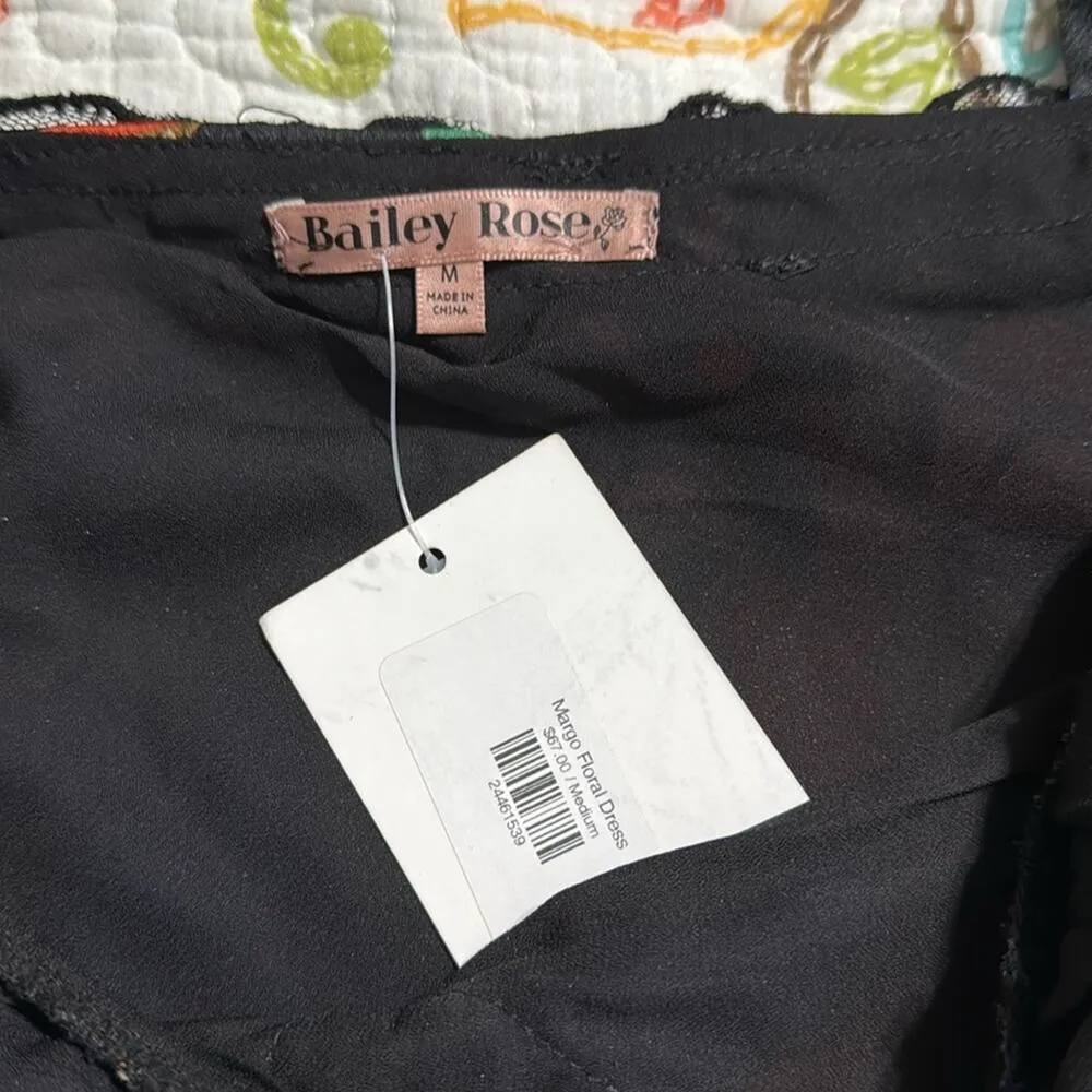 Bailey Rose women’s size medium Floral Lace Trim v - Image 8