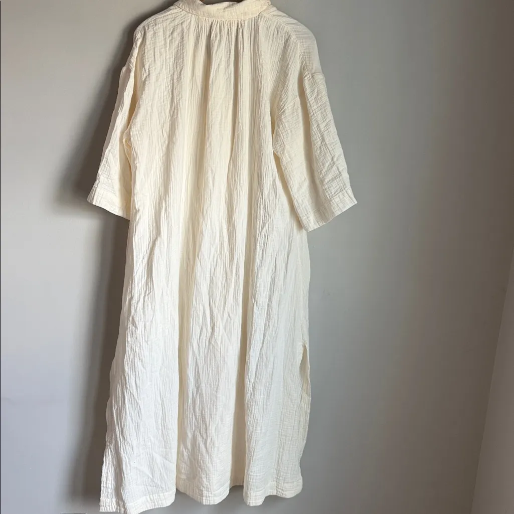 NEW Madewell Lightestspun Cover-Up Maxi Shirtdress Medium - Image 3
